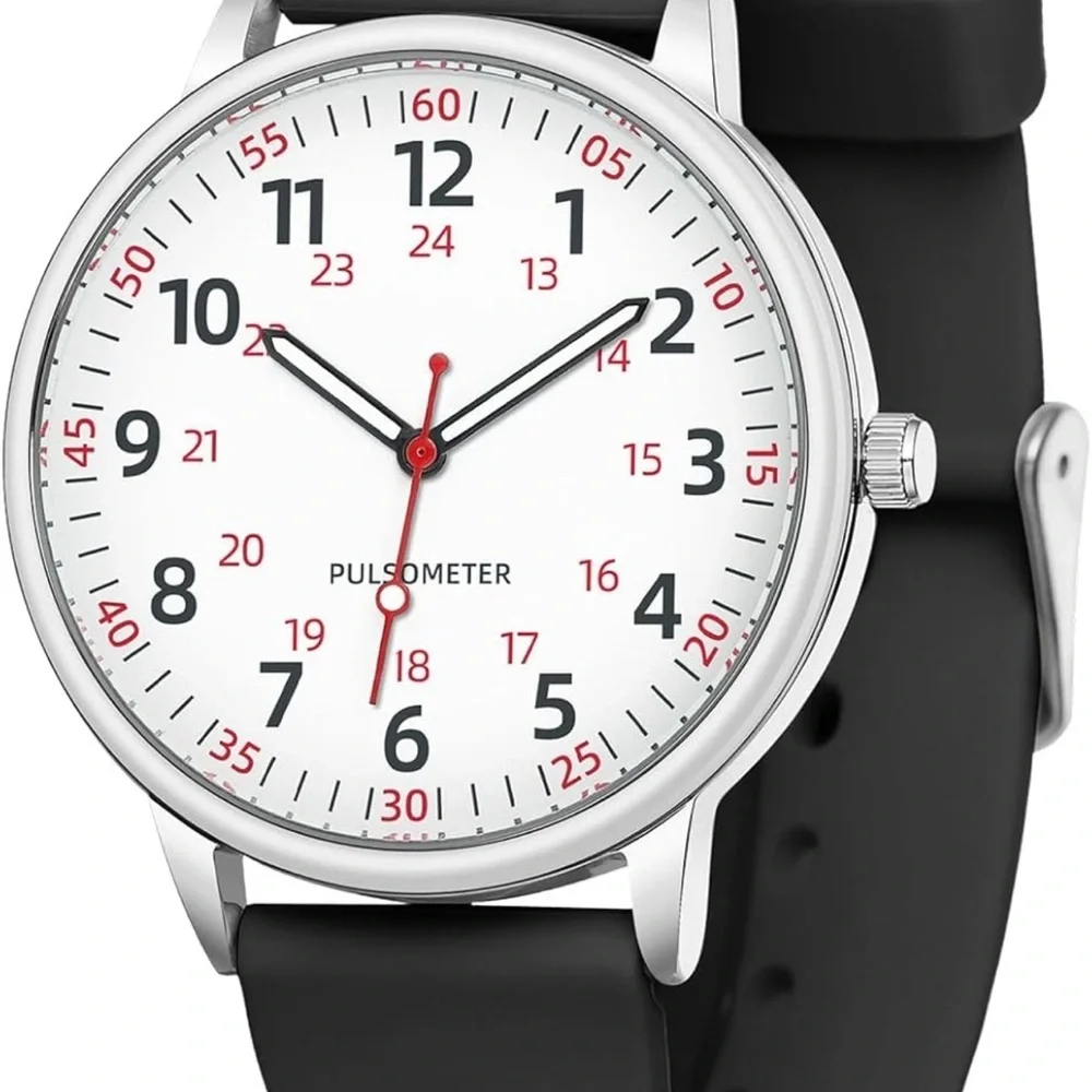 Black and Silver Watch Used in a good condition